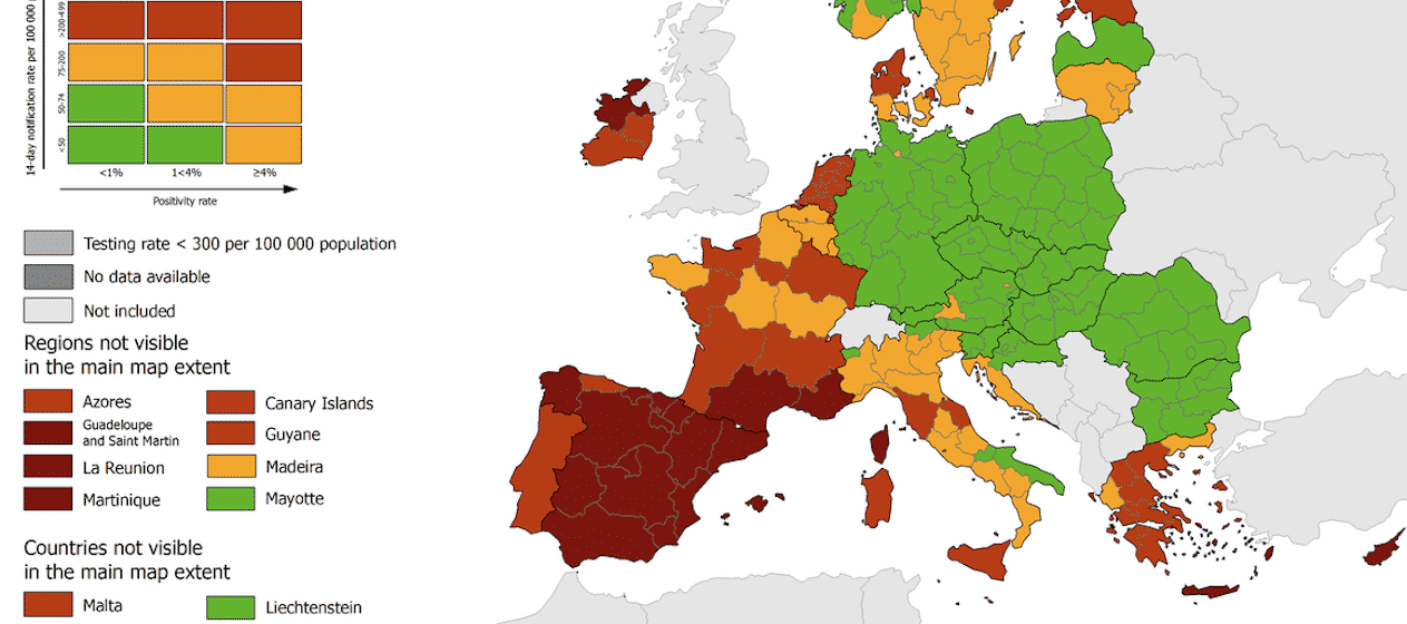 ECDCKaart Nederland niet langer donkerrood TravelPro