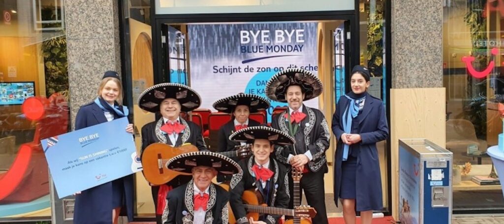 Vrolijke muziek van een Mariachi-band