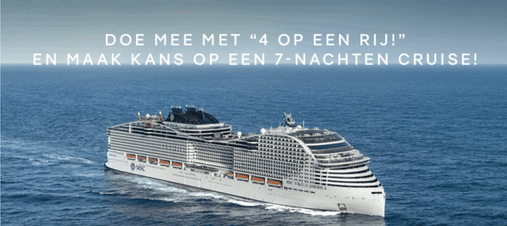 MSC Cruises lanceert ‘Vier op een rij’-incentive: win een 8-daagse cruise
