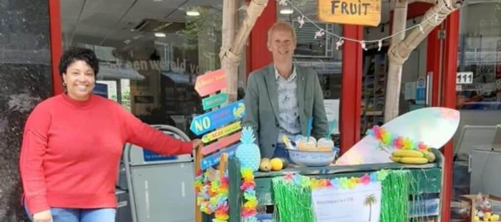 Kees Verbaas en Mili Melicio van Reisbureau Schiebroek