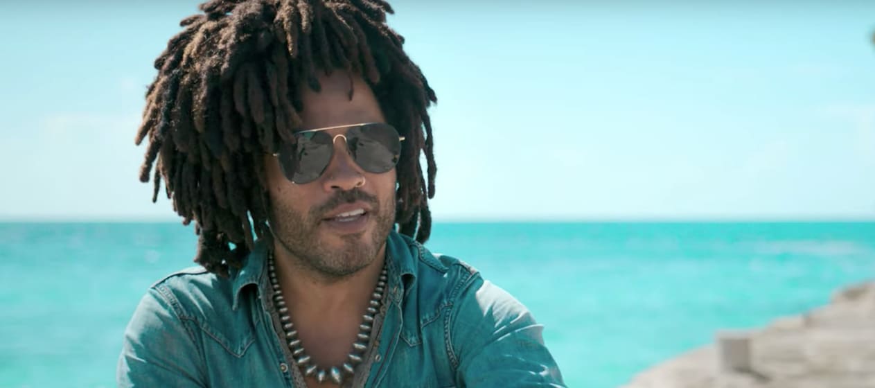 Video Lenny Kravitz met 'Fly Away' in promotiecampagne Bahama's