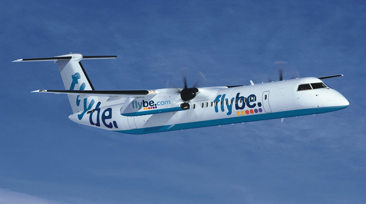 Flybe van Londen en Manchester naar Schiphol