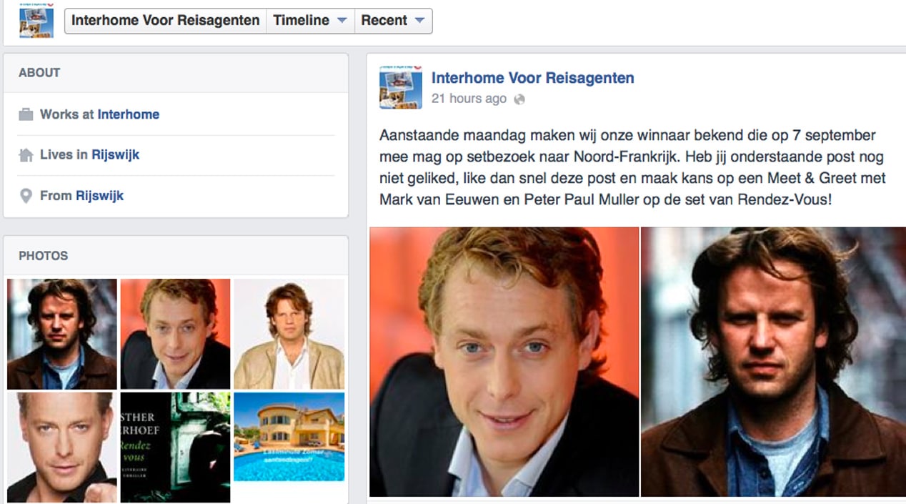 Win Meet & Greet met Mark van Eeuwen en Peter Paul Muller