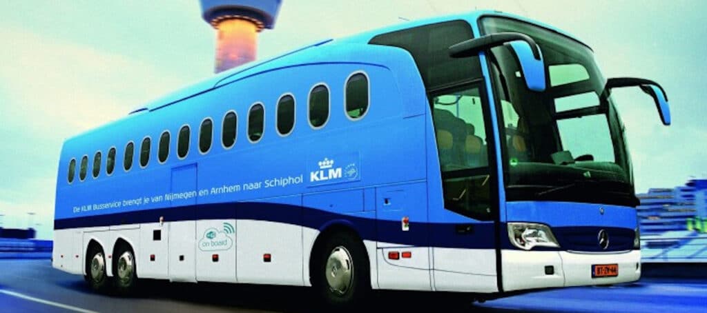 KLM Bus vaker én extra stops