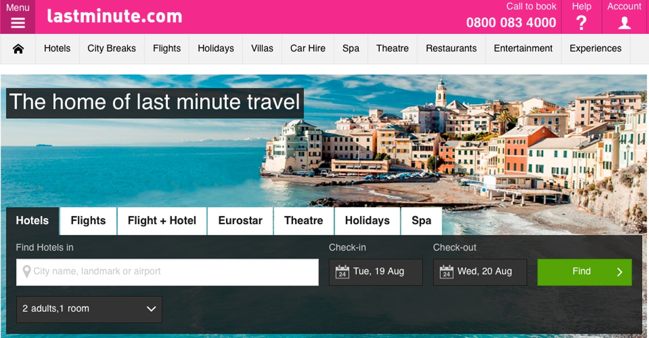 Sabre zet lastminute.com te koop