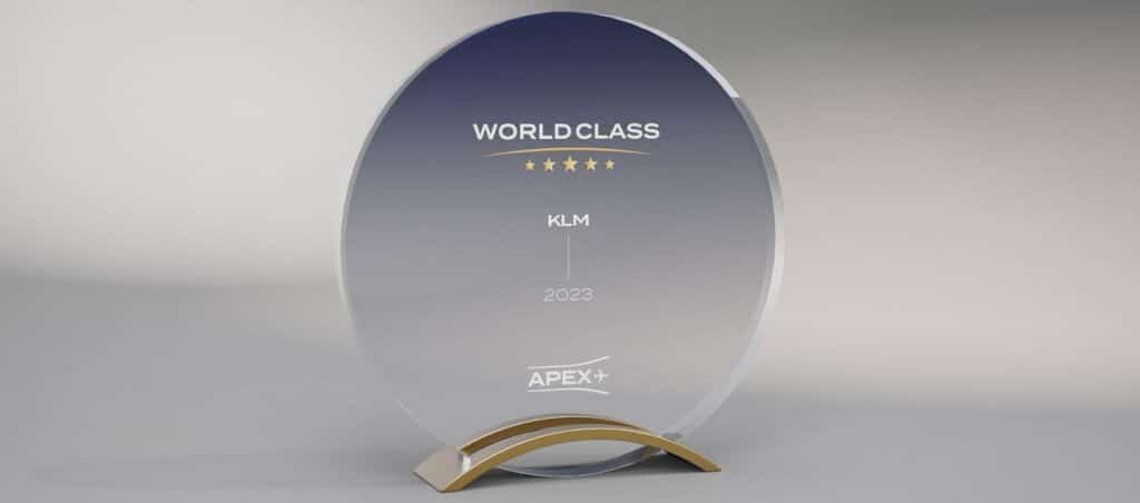 Acht airlines ontvangen World Class Award; KLM wint tweede jaar op rij